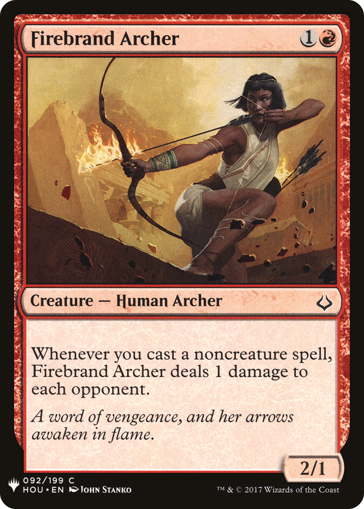 Firebrand Archer (HOU-92) - The List