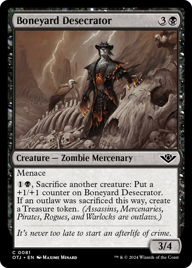 Boneyard Desecrator (081) Foil - Outlaws of Thunder Junction