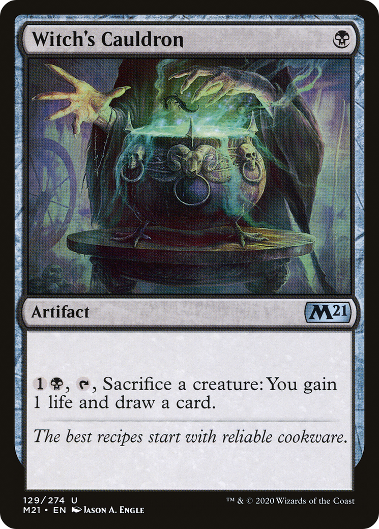 Witch's Cauldron (129) Foil - Core Set 2021