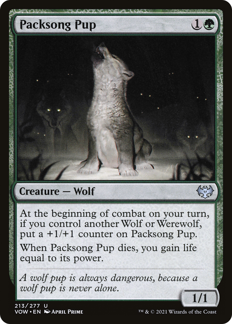 Packsong Pup (213) Foil - Innistrad: Crimson Vow