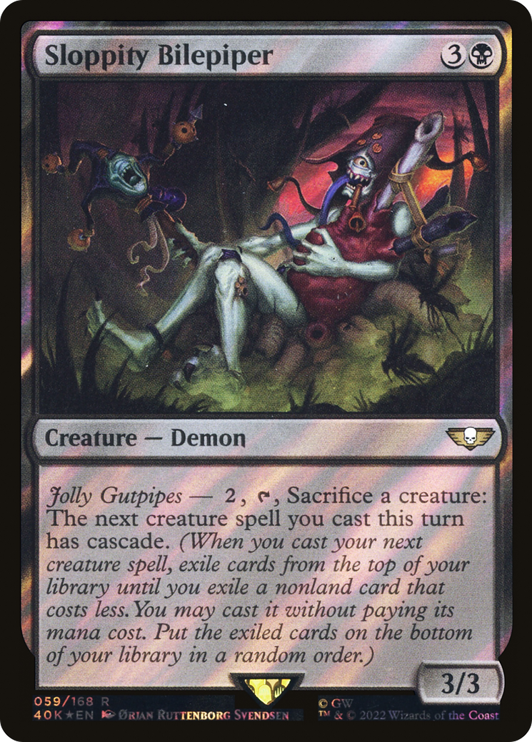 Sloppity Bilepiper (059) Surge Foil - Warhammer 40,000 Commander