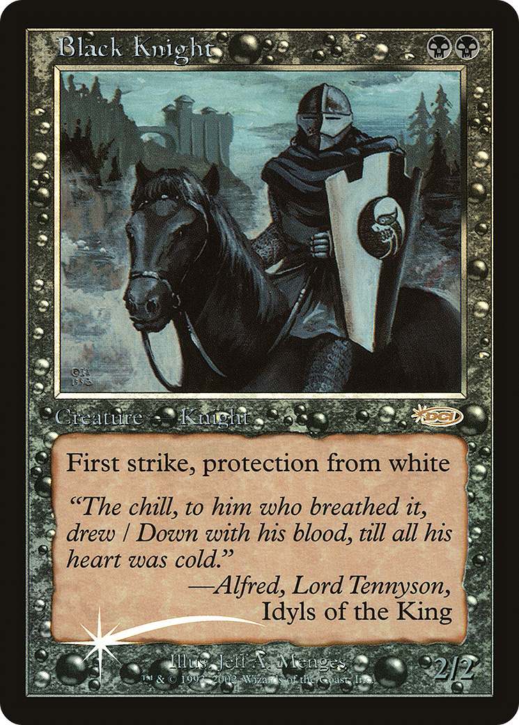 Black Knight (Retro) (004) Foil - Friday Night Magic 2002