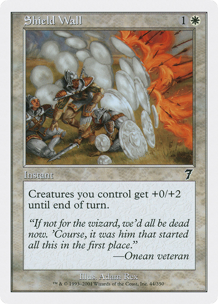 Shield Wall (044) Foil - Seventh Edition