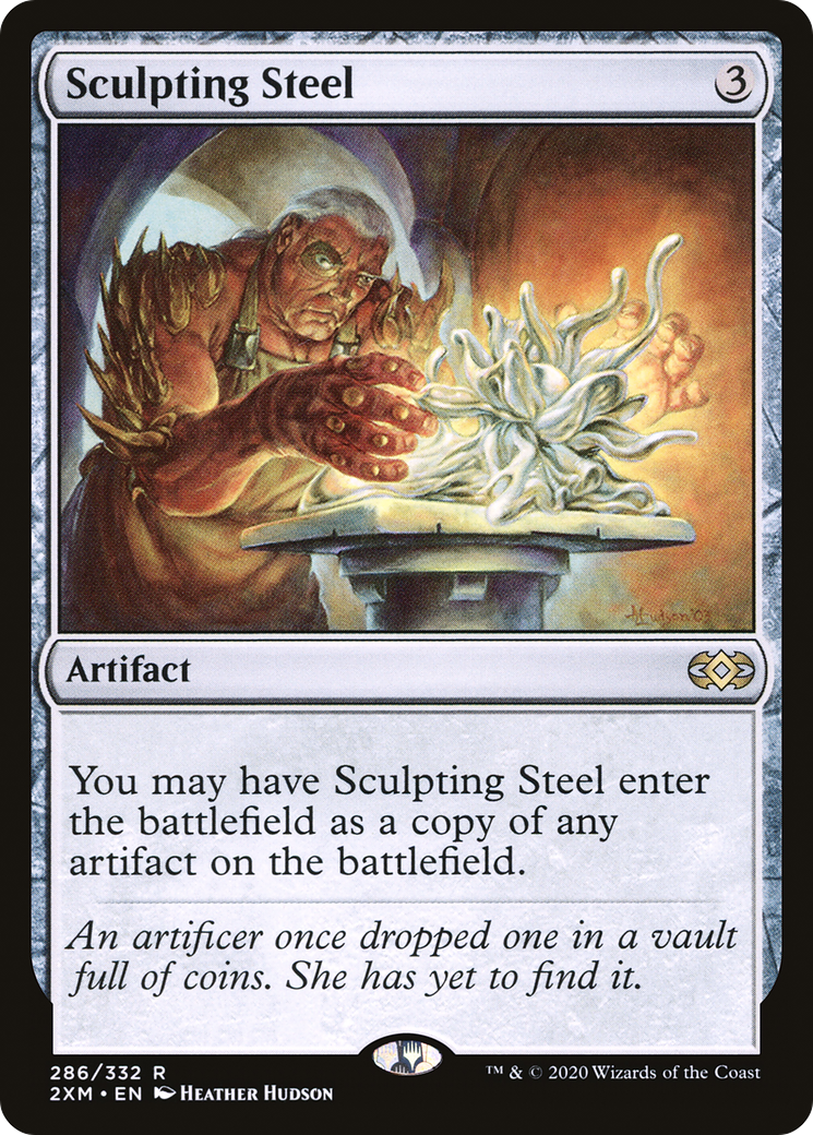 Sculpting Steel (286) Foil - Double Masters