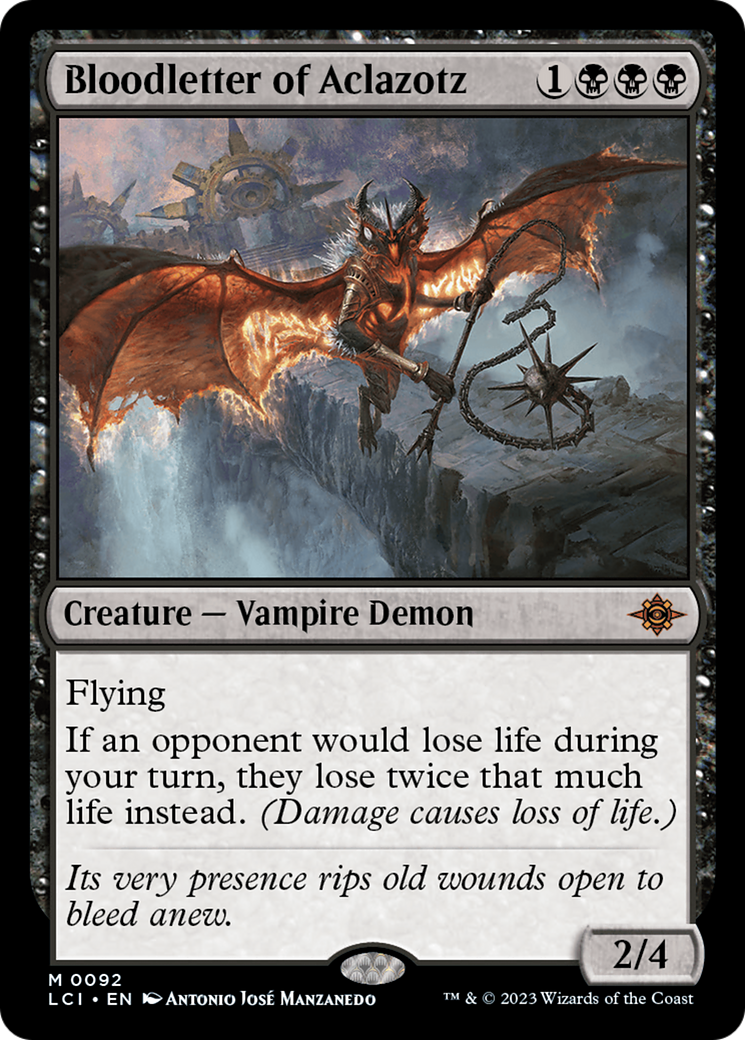 Bloodletter of Aclazotz (092) Foil - The Lost Caverns of Ixalan