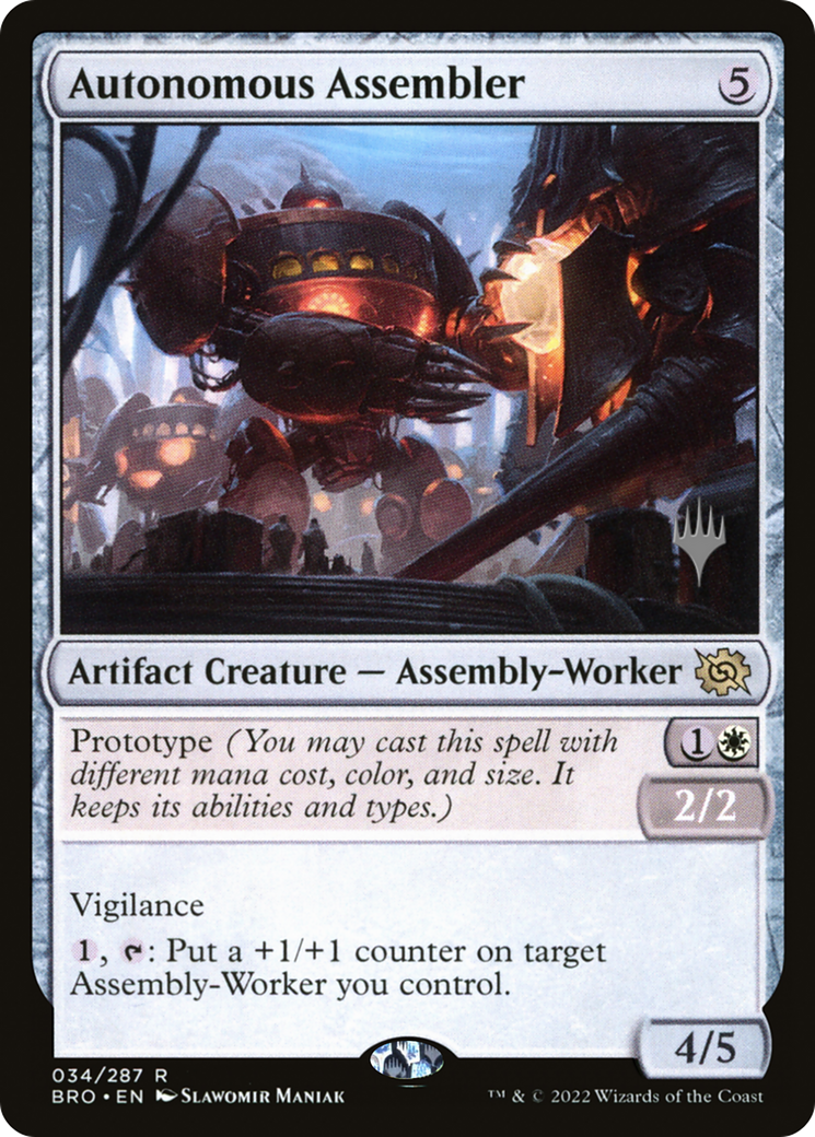 Autonomous Assembler (34p) Foil - The Brothers' War Promos