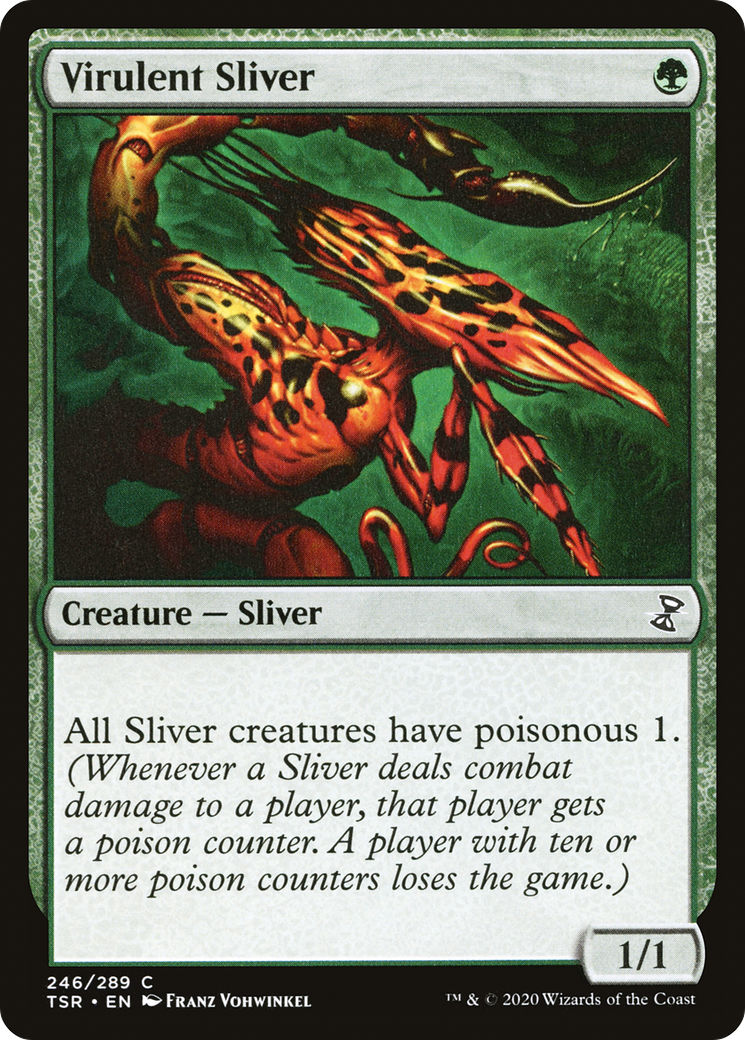 Virulent Sliver (246) Foil - Time Spiral Remastered