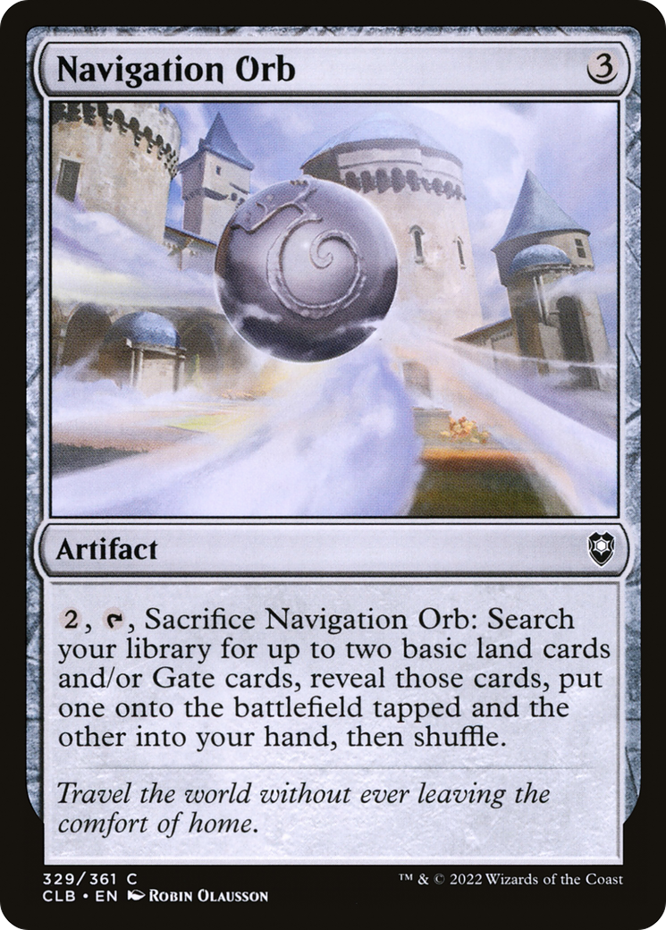 Navigation Orb (329) Foil - Commander Legends: Battle for Baldur's Gate