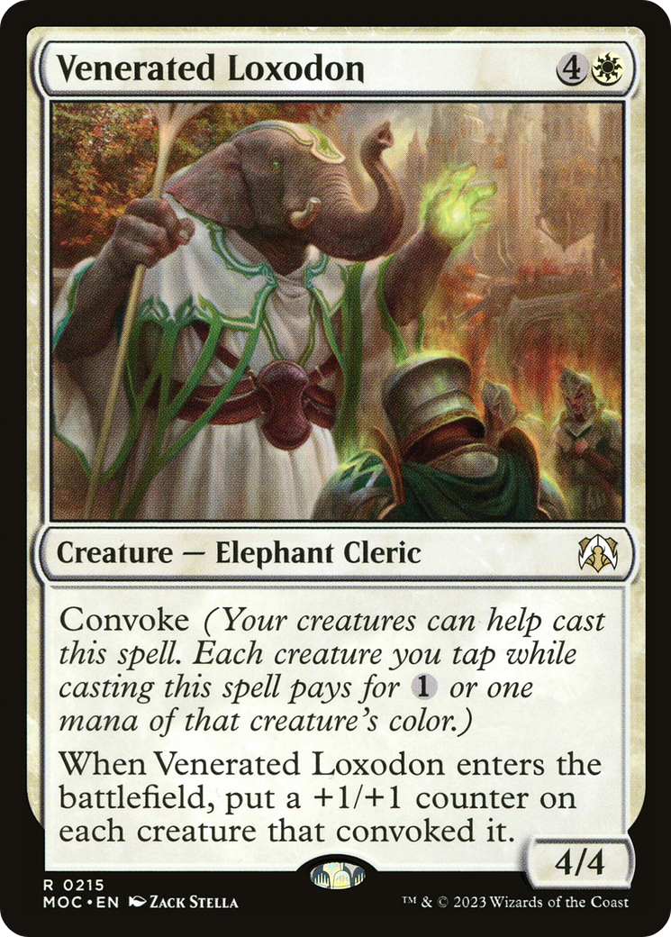 Venerated Loxodon (215) - March of the Machine Commander