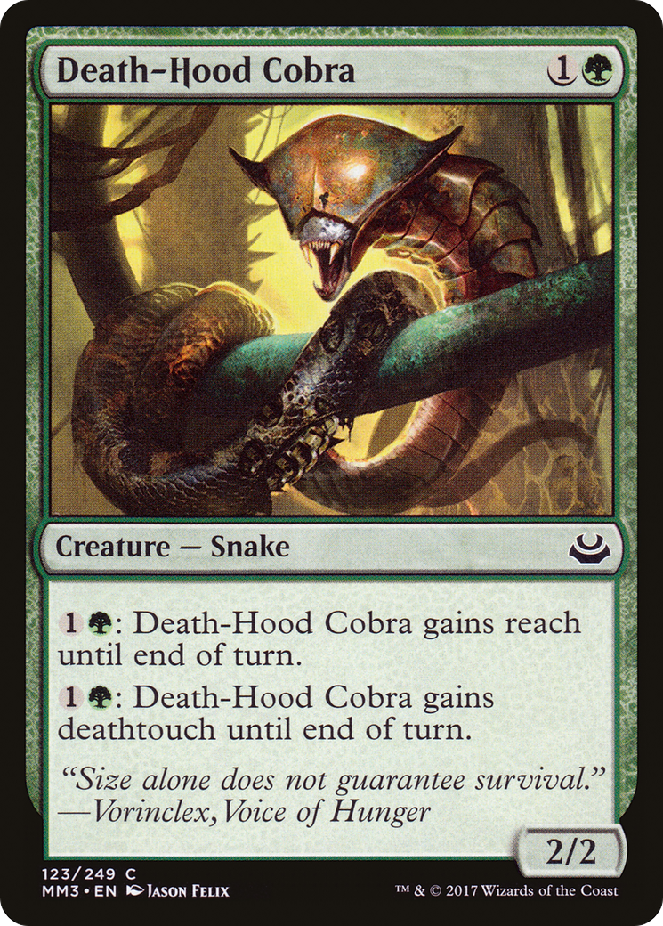 Death-Hood Cobra (123) Foil - Modern Masters 2017