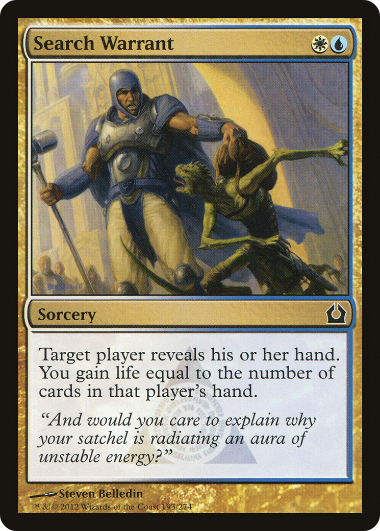 Search Warrant (193) - Return to Ravnica
