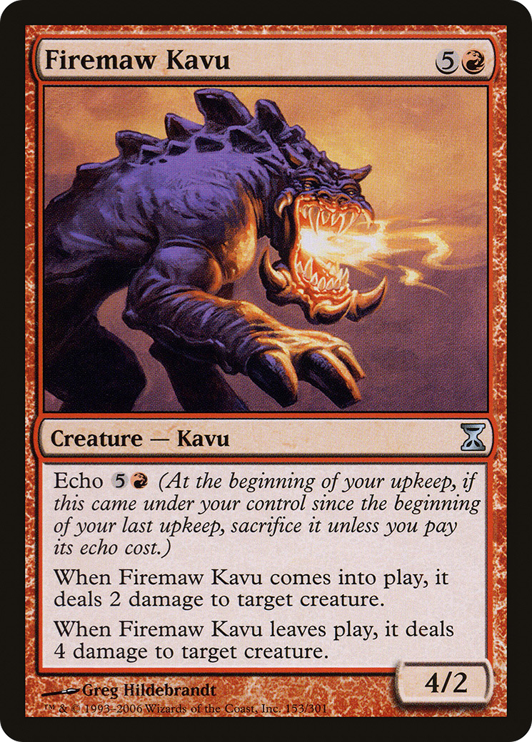 Firemaw Kavu (153) Foil - Time Spiral