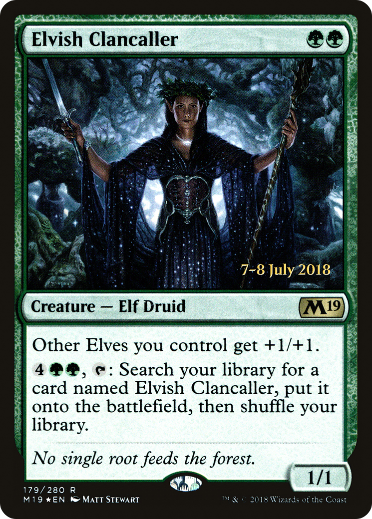 Elvish Clancaller (179) Foil - Core Set 2019 Promos