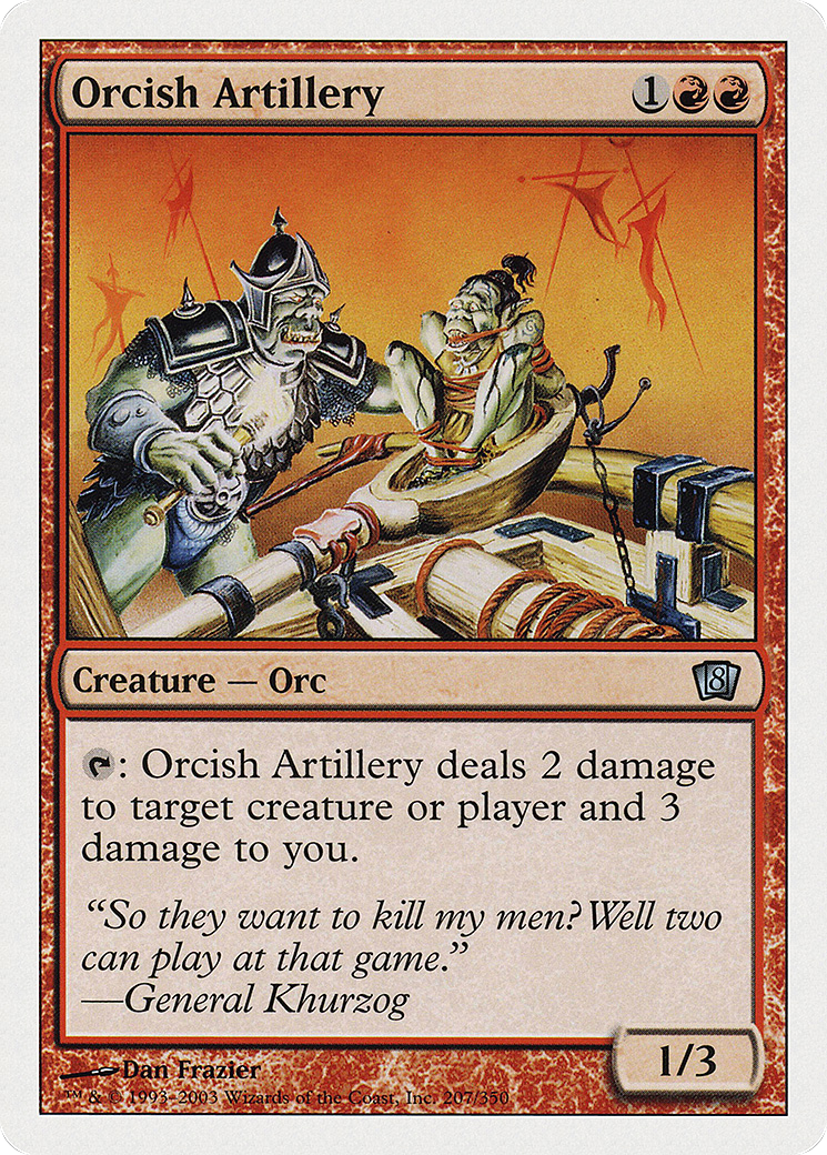Orcish Artillery (207) Foil - Eighth Edition