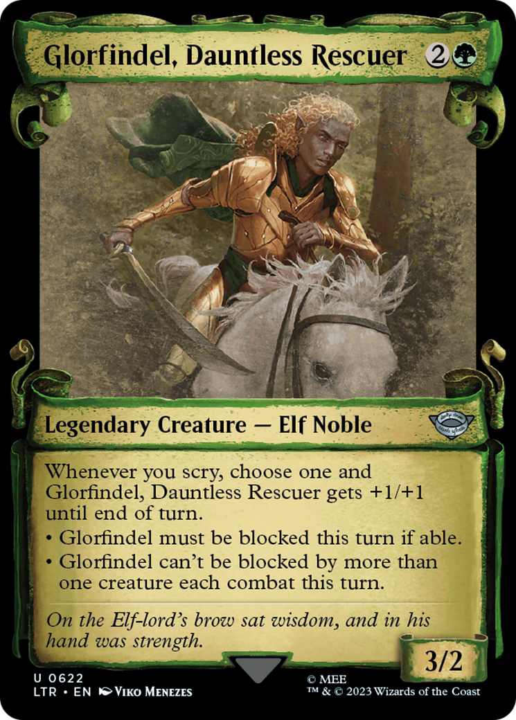 Glorfindel, Dauntless Rescuer (Showcase) (622) Foil - The Lord of the Rings: Tales of Middle-earth
