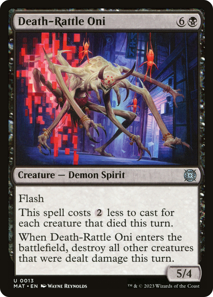 Death-Rattle Oni (013) Foil - March of the Machine: The Aftermath