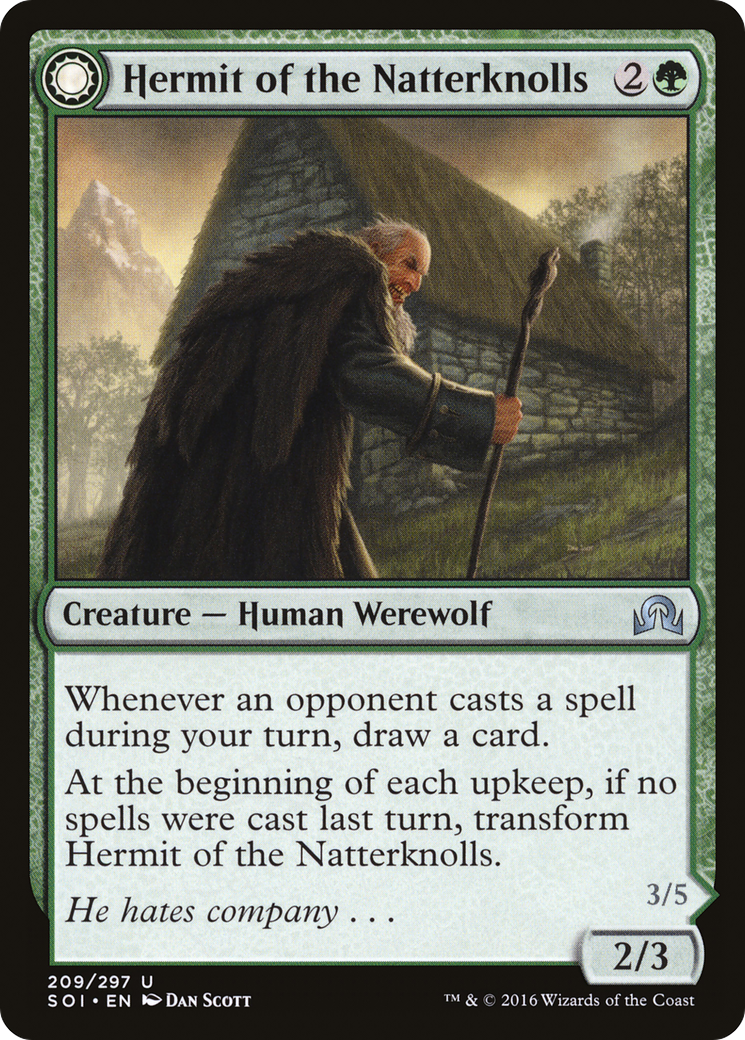 Hermit of the Natterknolls (209) - Shadows over Innistrad