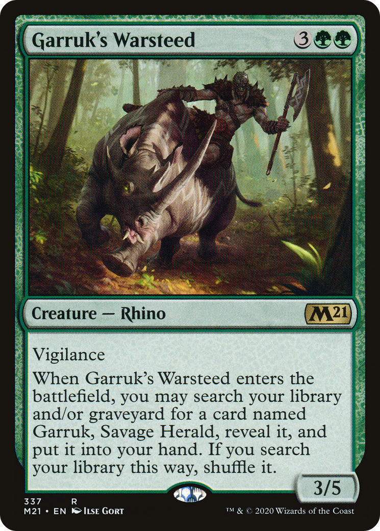 Garruk's Warsteed (337) - Core Set 2021