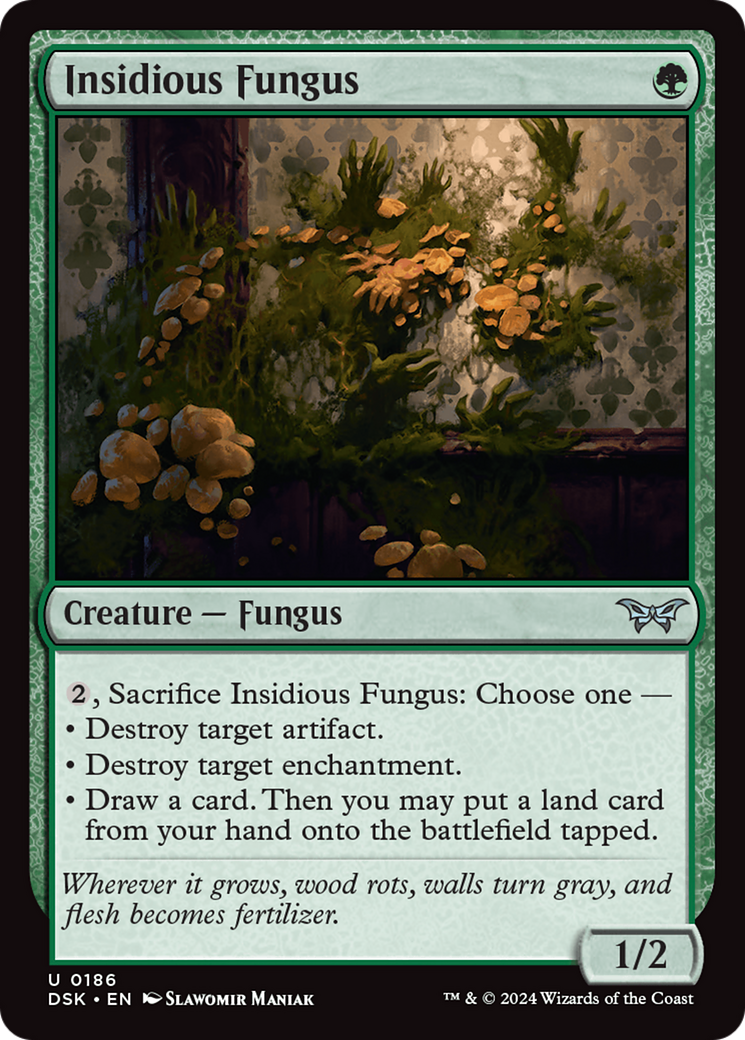 Insidious Fungus (186) Foil - Duskmourn: House of Horror
