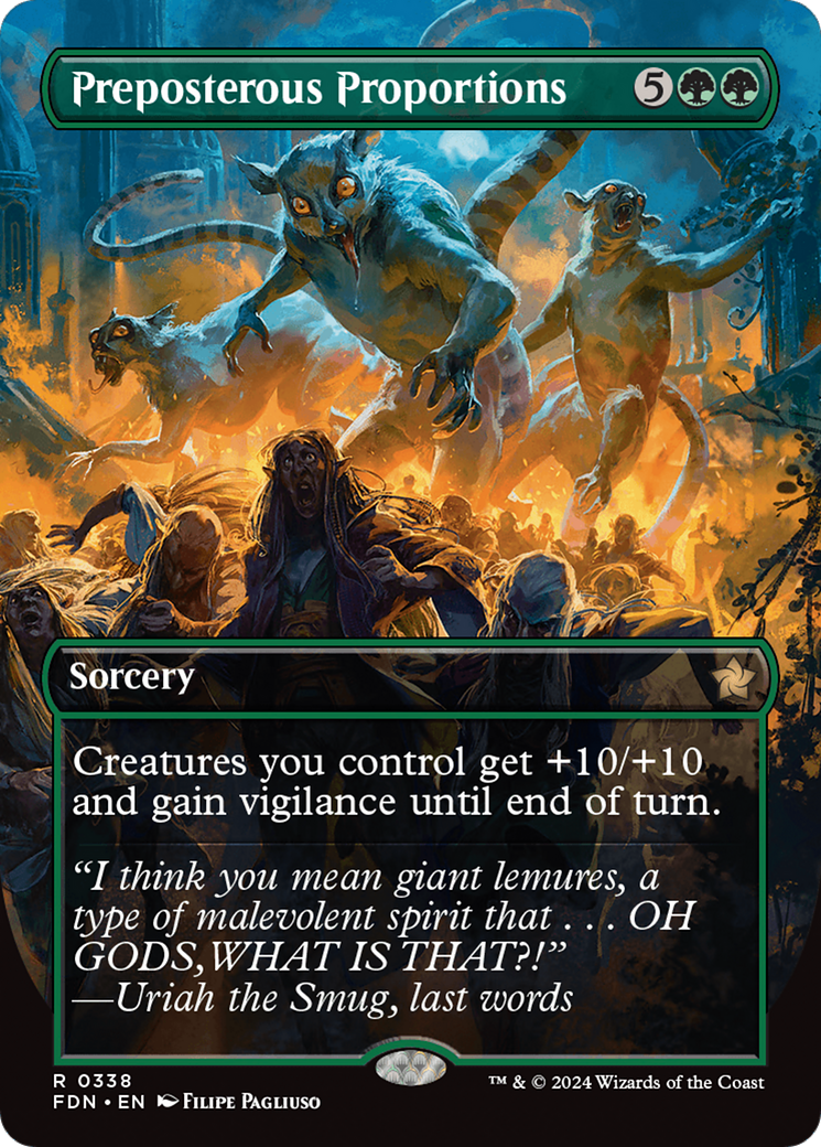 Preposterous Proportions (Borderless) (338) Foil - Foundations