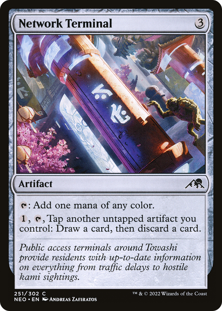 Network Terminal (251) Foil - Kamigawa: Neon Dynasty