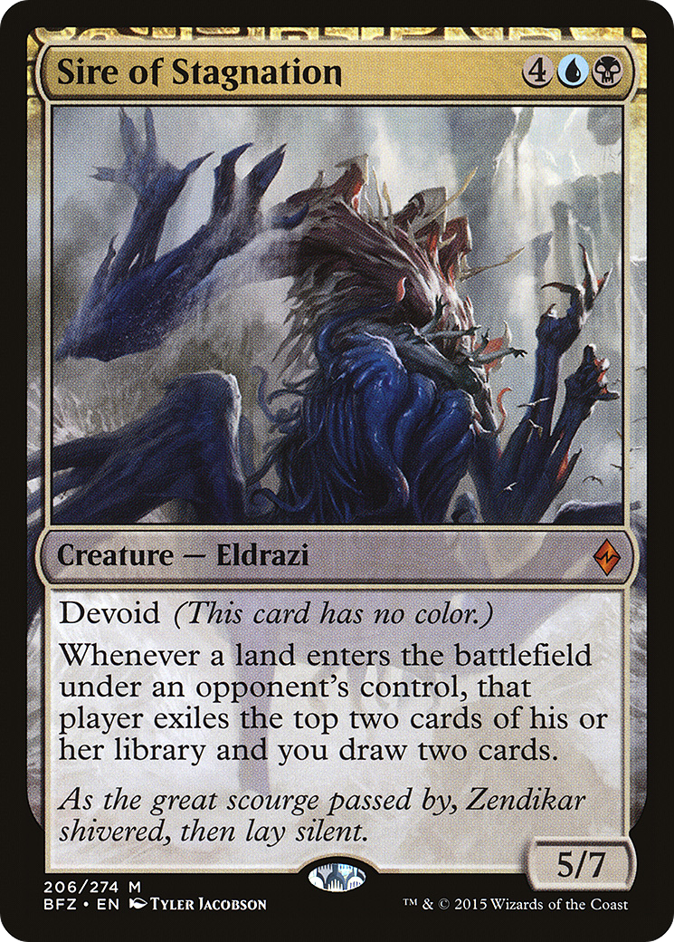 Sire of Stagnation (206) Foil - Battle for Zendikar