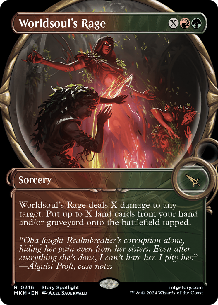 Worldsoul's Rage (Showcase) (316) Foil - Murders at Karlov Manor