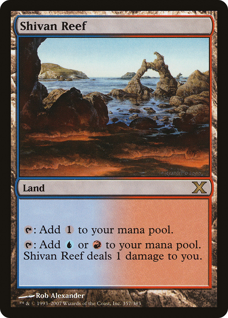 Shivan Reef (357) Foil - Tenth Edition