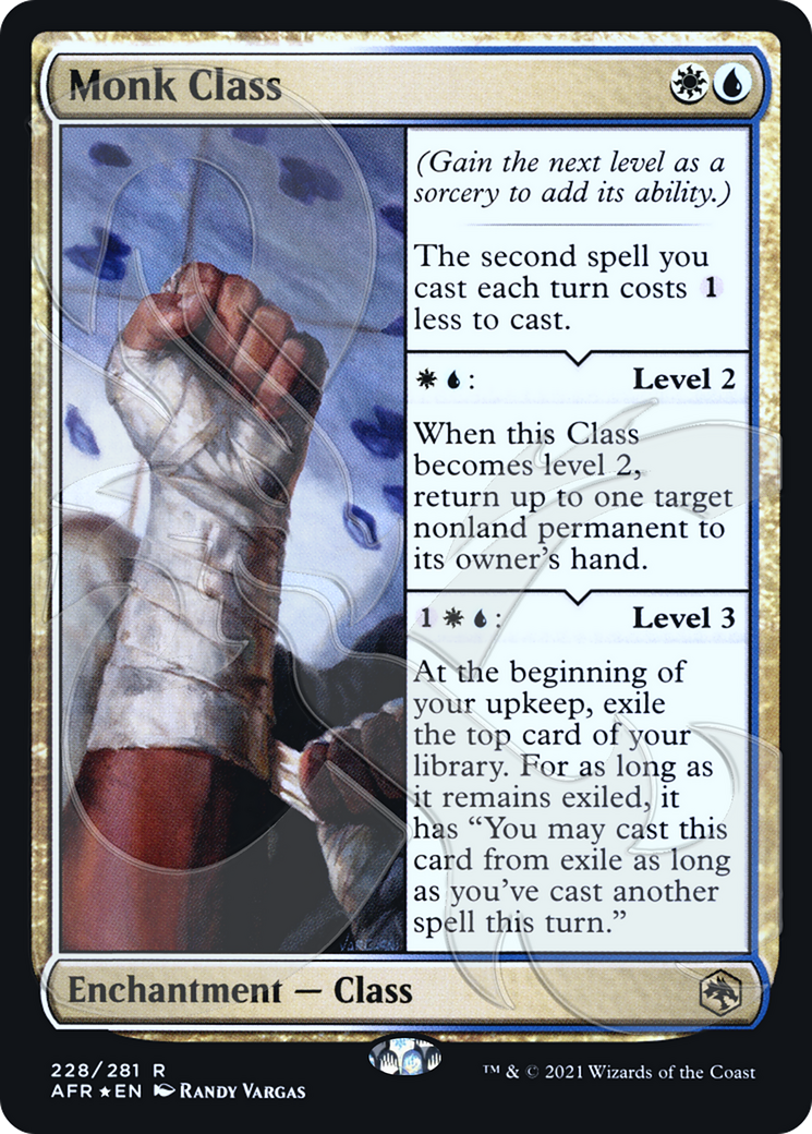Monk Class (228) Foil - Adventures in the Forgotten Realms Promos