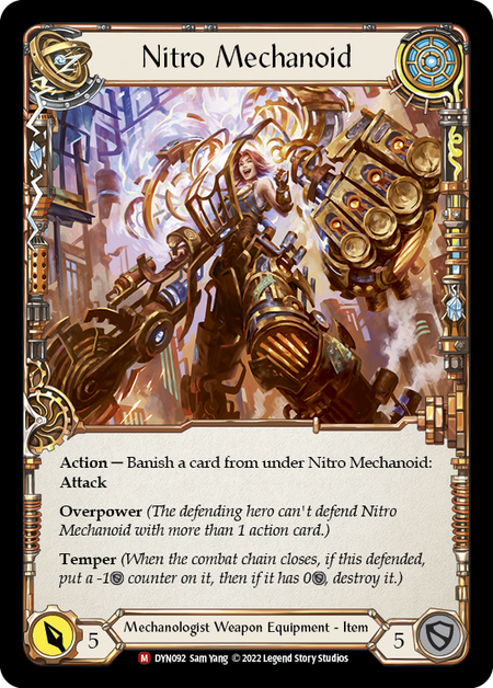 Construct Nitro Mechanoid // Nitro Mechanoid (DYN092) Cold Foil - Dynasty