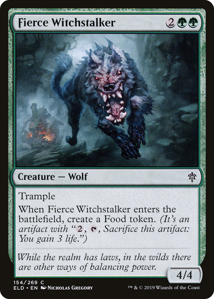 Fierce Witchstalker (154) - Throne of Eldraine