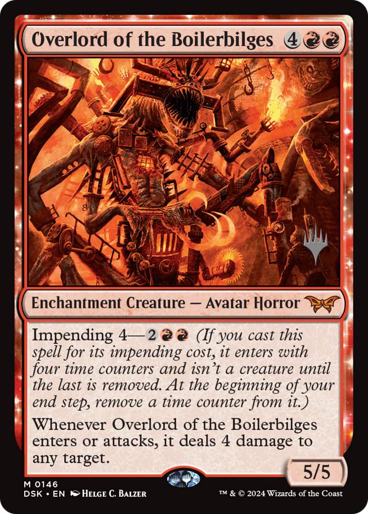 Overlord of the Boilerbilges (146) Foil - Duskmourn: House of Horror Promos