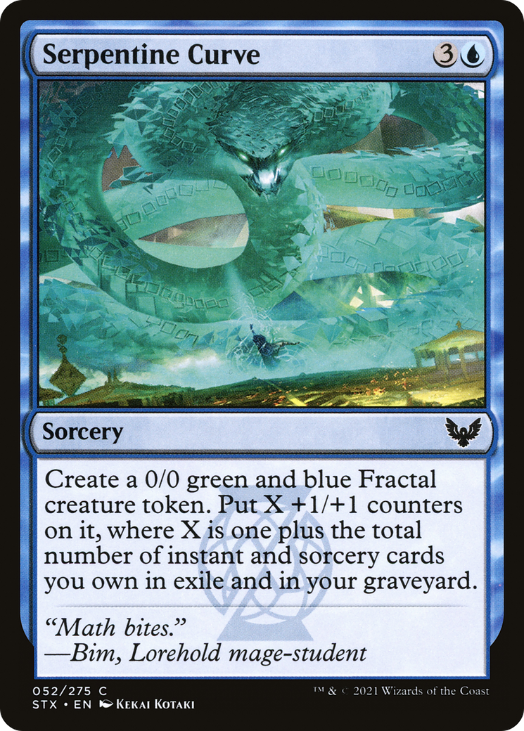 Serpentine Curve (052) Foil - Strixhaven: School of Mages