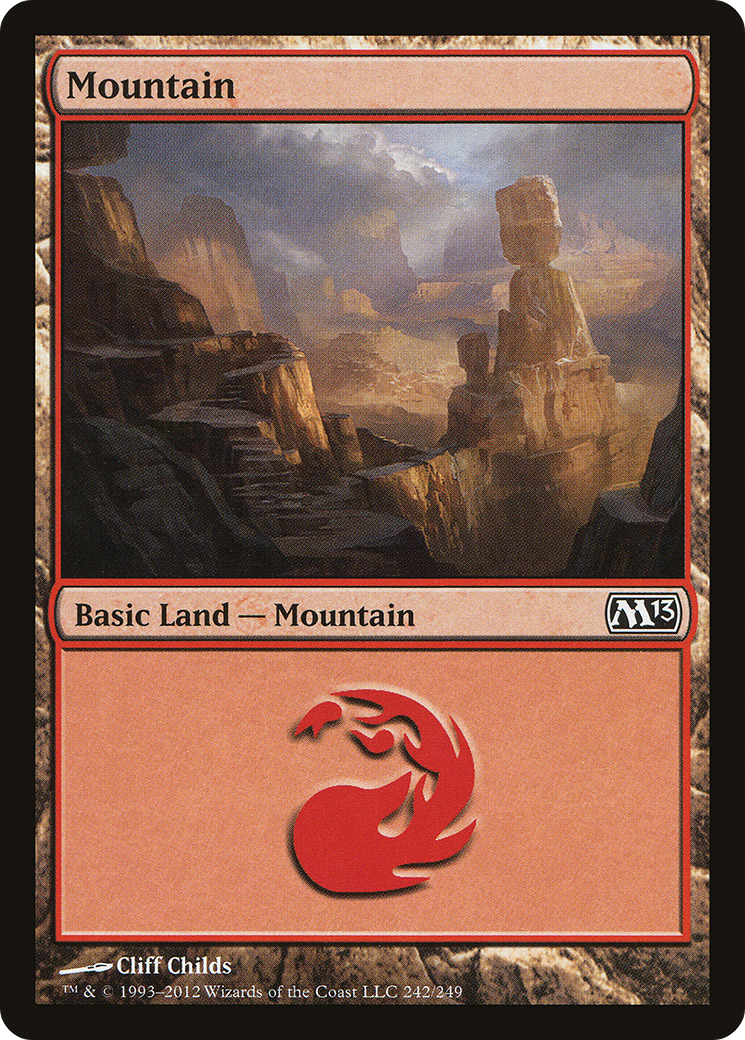 Mountain (242) Foil - Magic 2013