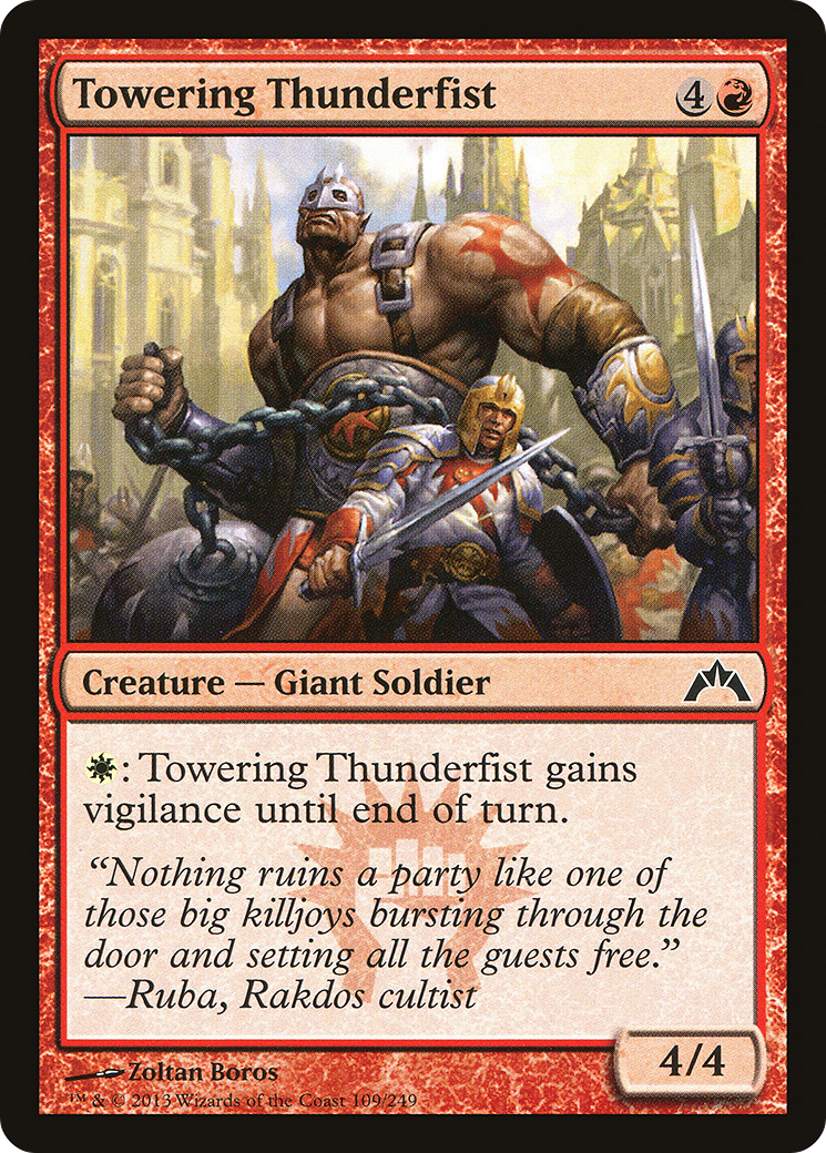 Towering Thunderfist (109) Foil - Gatecrash