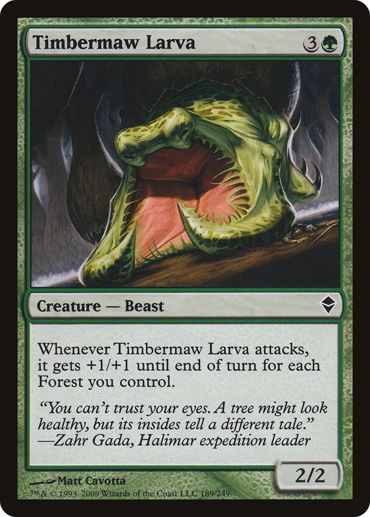 Timbermaw Larva (189) - Zendikar