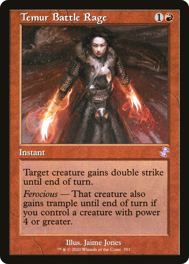 Temur Battle Rage (Retro) (351) Foil - Time Spiral Remastered