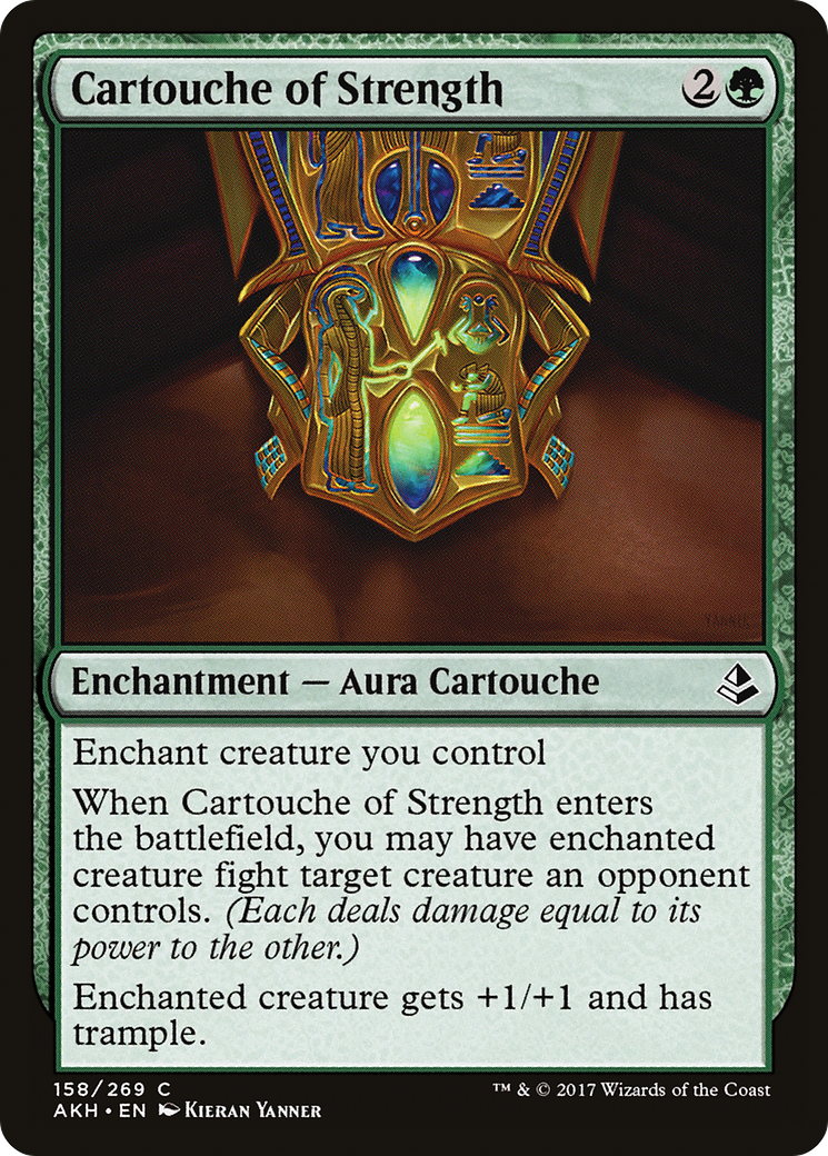Cartouche of Strength (158) Foil - Amonkhet
