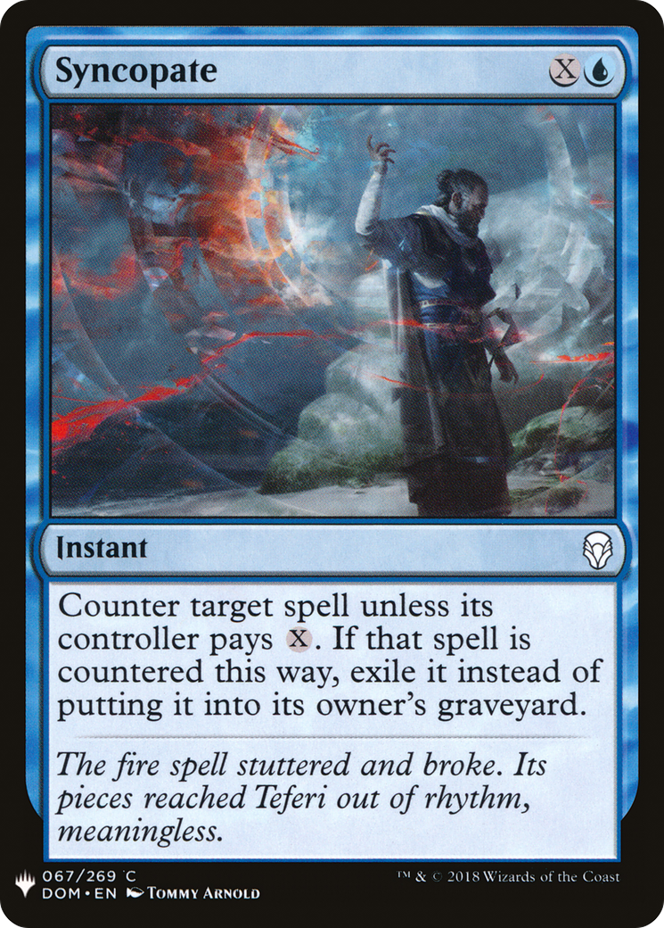 Syncopate (DOM-67) - The List