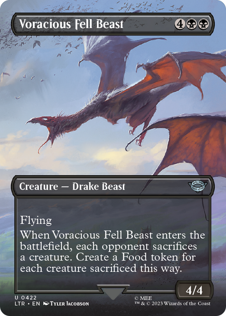 Voracious Fell Beast (Borderless) (422) - The Lord of the Rings: Tales of Middle-earth