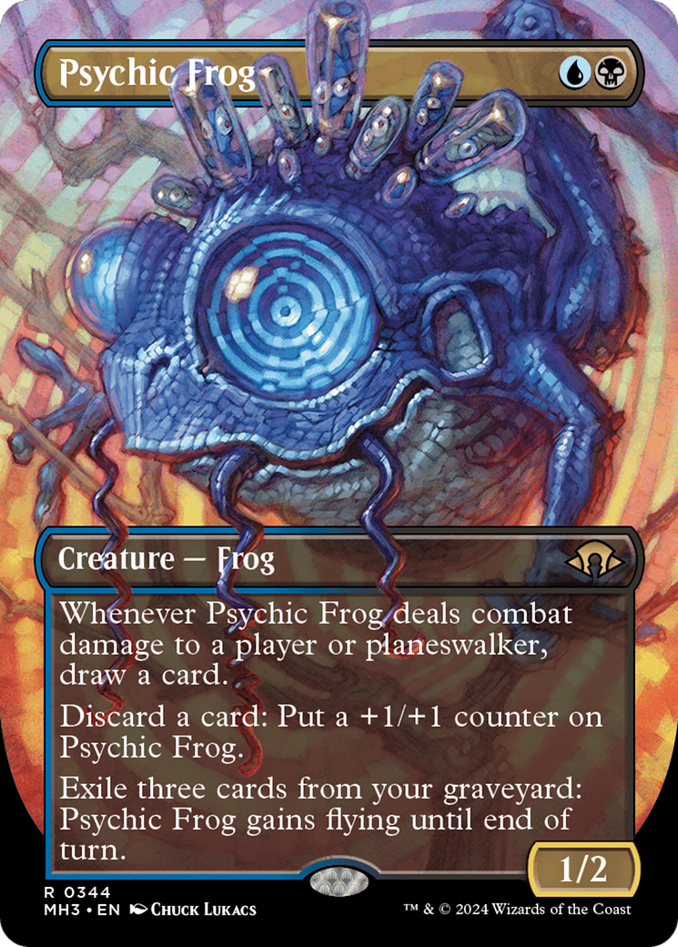 Psychic Frog (Borderless) (344) Foil - Modern Horizons 3