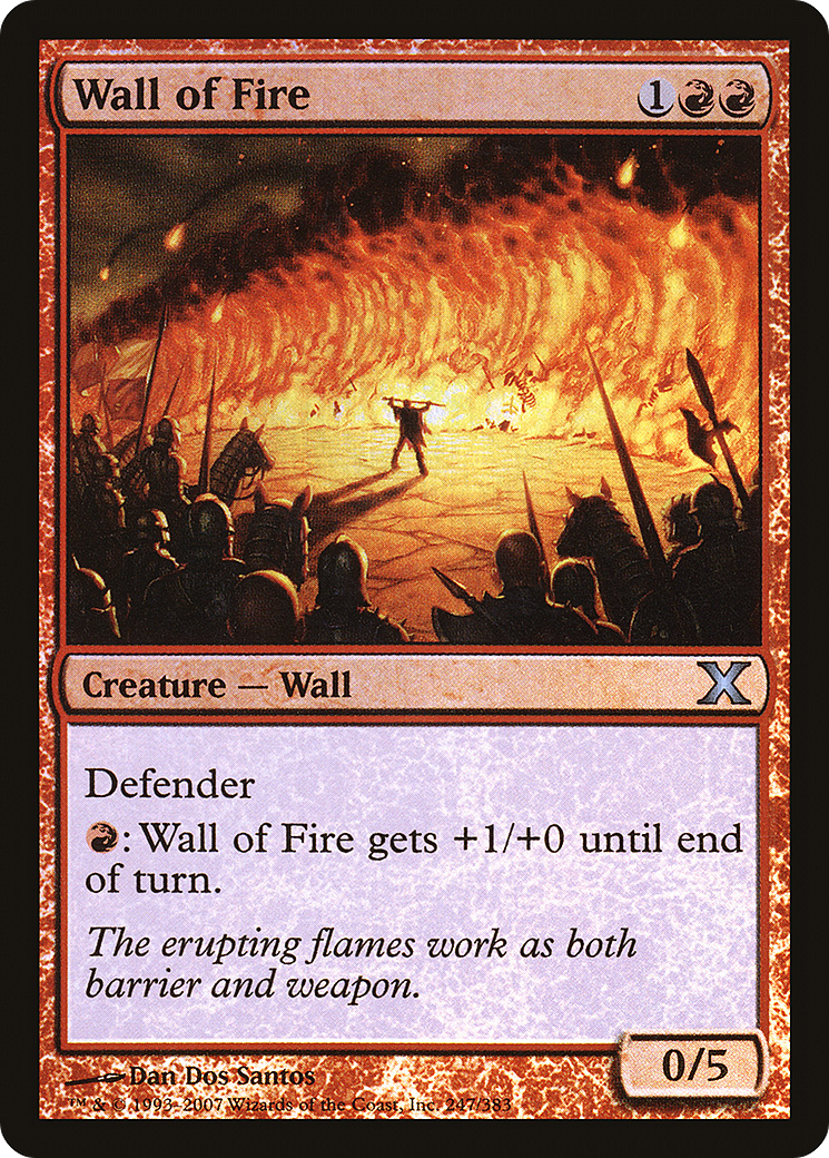 Wall of Fire (247) Foil - Tenth Edition
