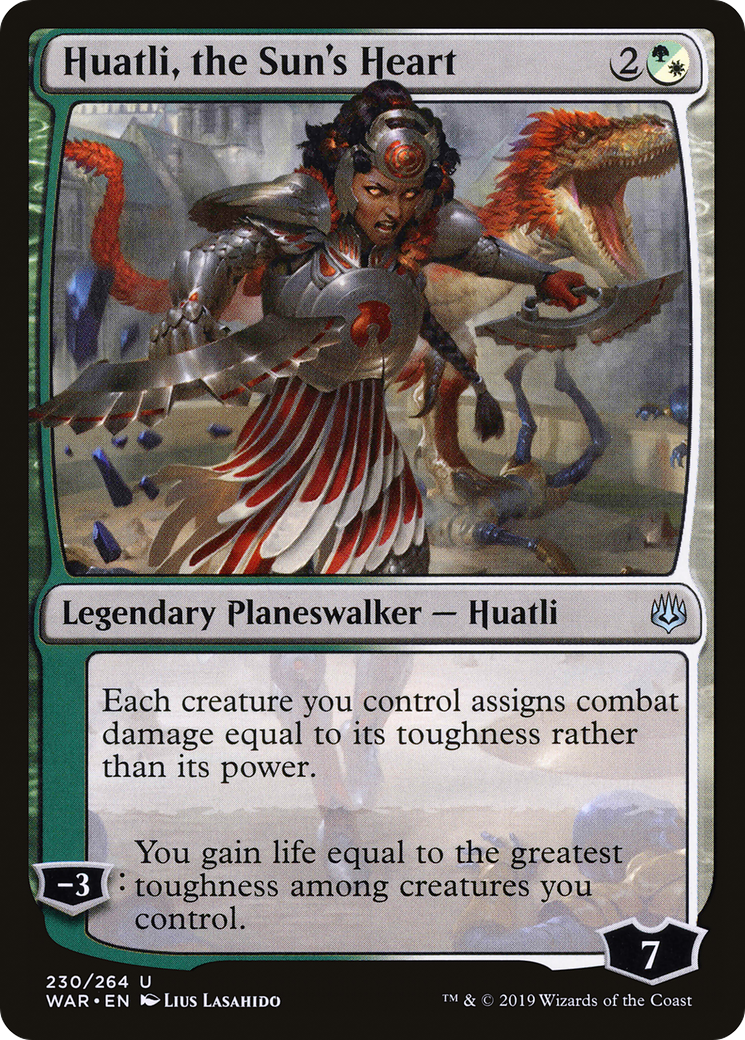 Huatli, the Sun's Heart (230) Foil - War of the Spark