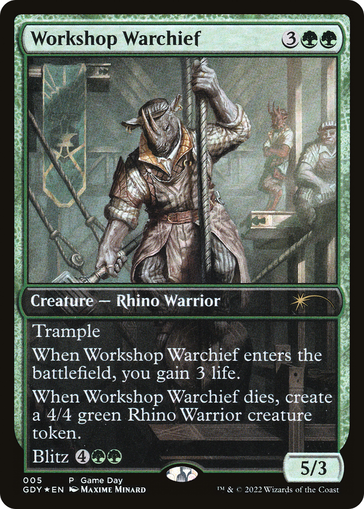 Workshop Warchief (005) Foil - Game Day Promos