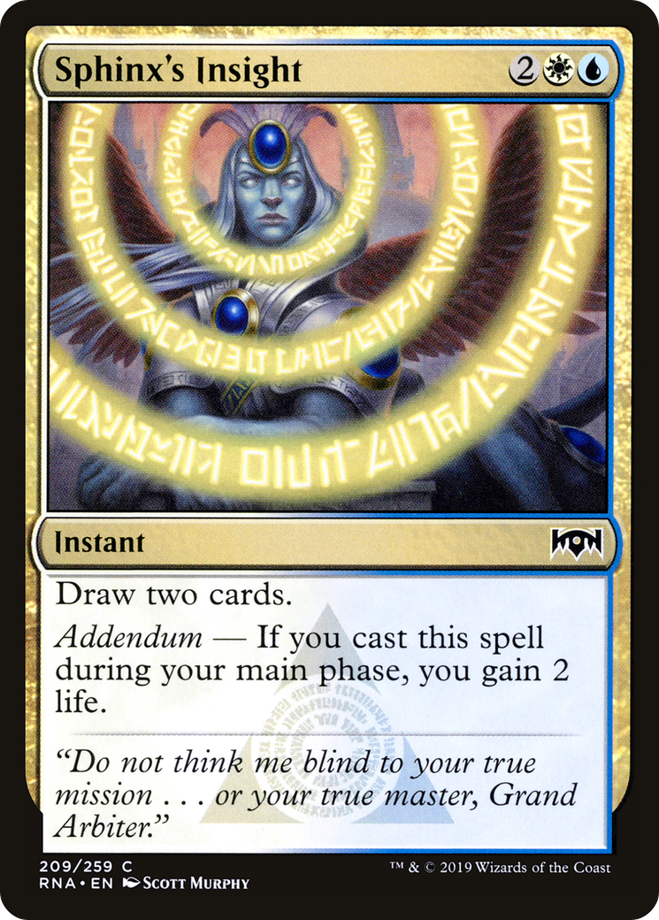 Sphinx's Insight (209) Foil - Ravnica Allegiance