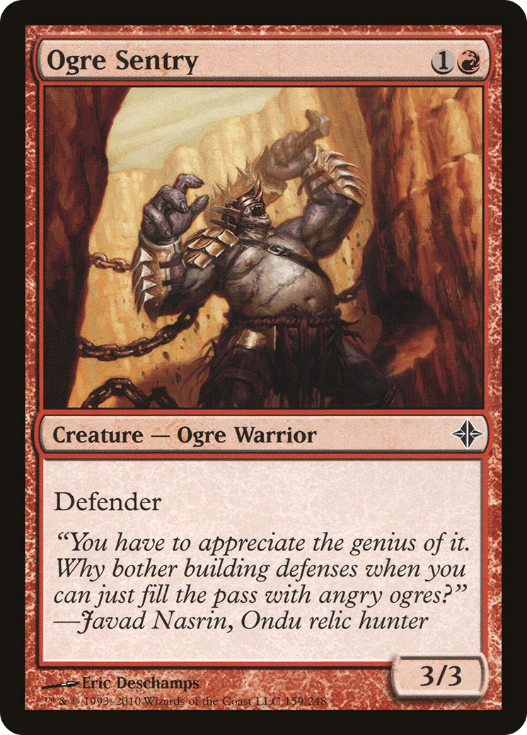 Ogre Sentry (159) Foil - Rise of the Eldrazi