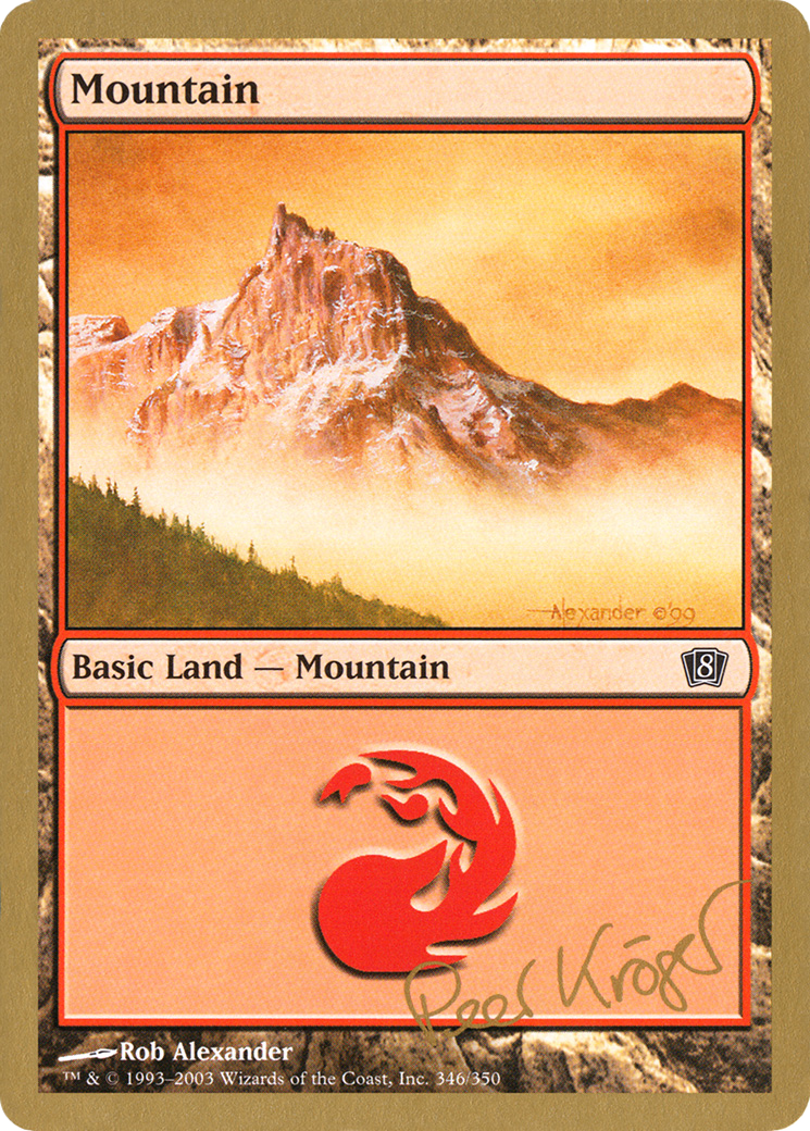 Mountain (346) - 2003 Peer Kroger (8ED) - World Championship Decks 2003