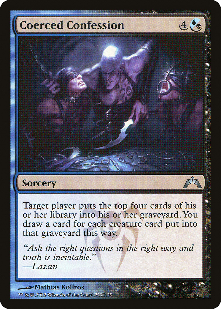 Coerced Confession (217) Foil - Gatecrash