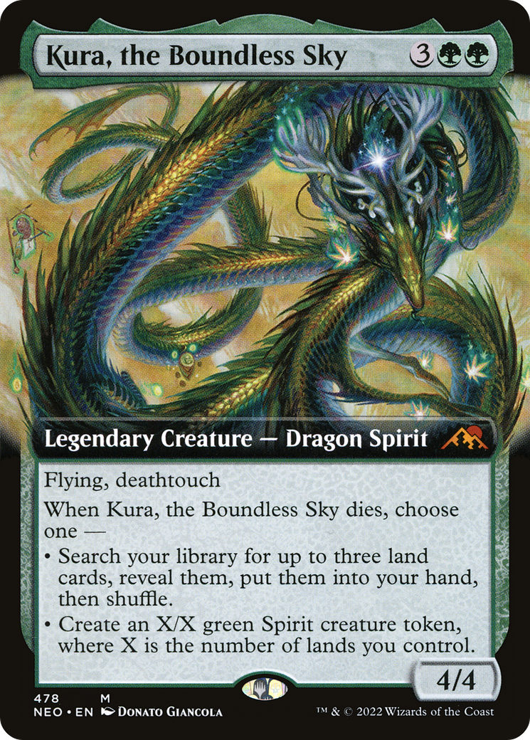 Kura, the Boundless Sky (Extended Art) (478) Foil - Kamigawa: Neon Dynasty