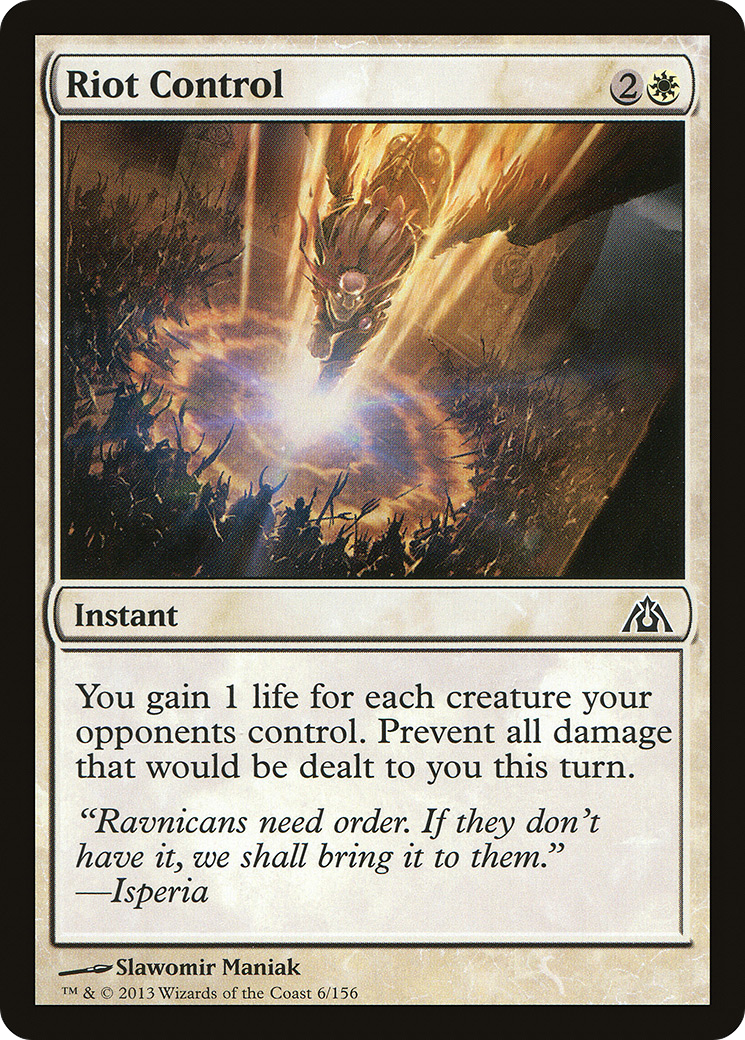 Riot Control (006) Foil - Dragon's Maze